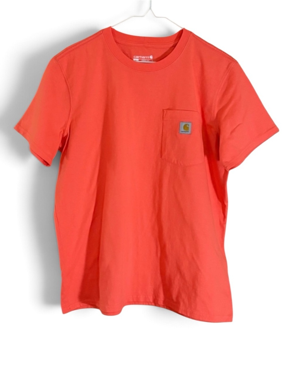 Carhartt Orange Loose Fit Crewneck Short Sleeve Pocket Tee